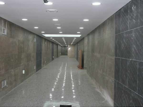 floor design with exlusive wall decor look like stone